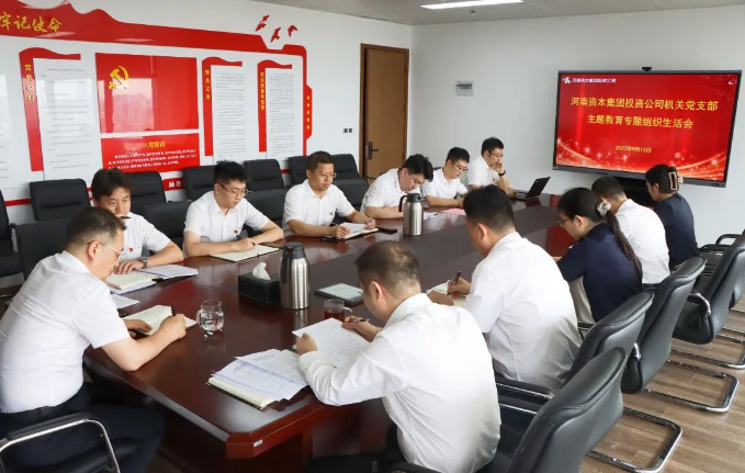 河南資本集團投資公司機關黨支部召開主題教育專題組織生活會